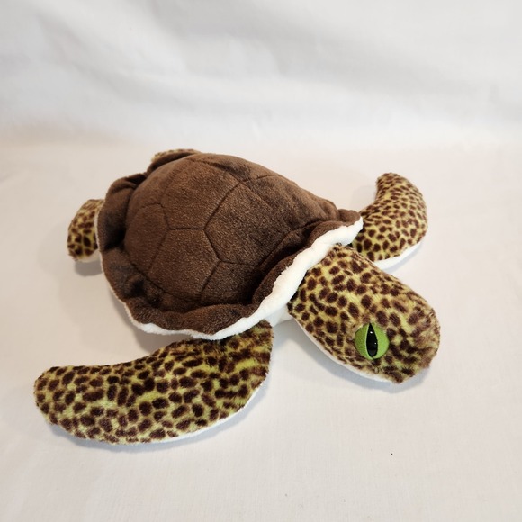 Wild Republic Cuddlekins Green Sea Turtle 14" Plush Stuffed Animal SOFT! - Picture 1 of 10